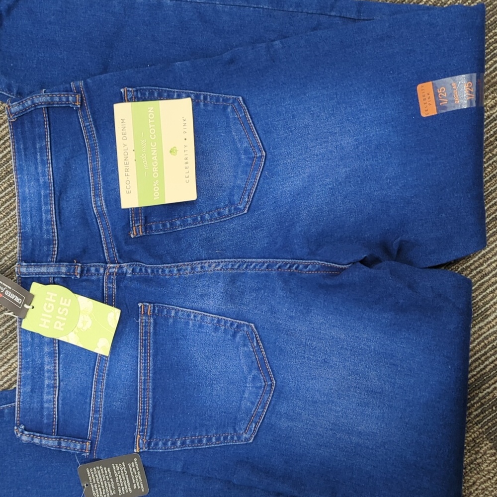 Celebrity Pink 100% Organic Cotton High Rise Skinny Jean NEW - Picture 3 of 3